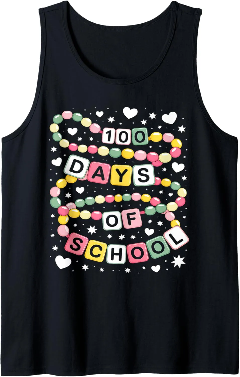 100 Days of School Friendship Bracelets 100 Days Smarter Kid Tank Top