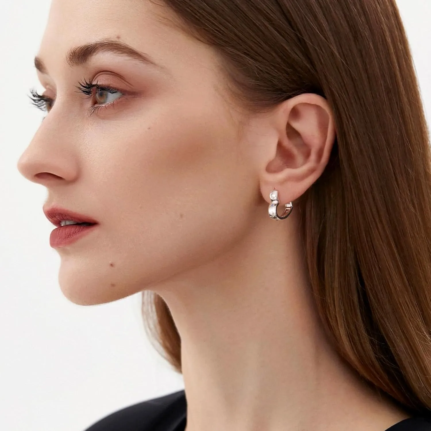 14K Gold Plated Heart Hoop Earrings for Women Trendy Huggie Star Moon Zirconia 925 Sterling Silver Hoops Earring Hypoallergenic Chunky Earings for Valentine Jewelry Gifts