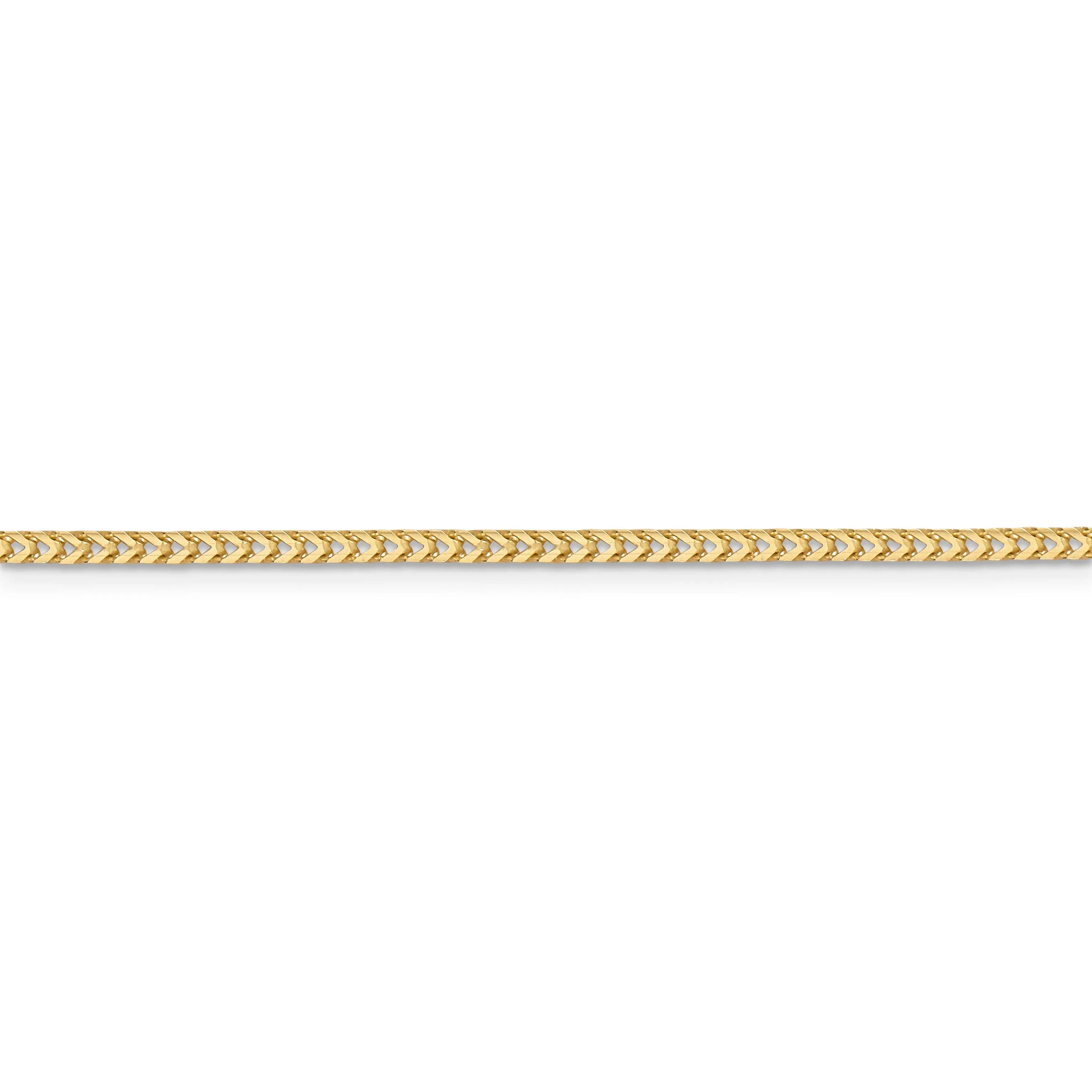14k Yellow Gold Polished 2.00mm Franco Chain
