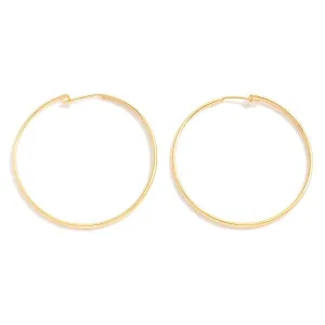 18K Gold Filled Thin Hoop Earrings