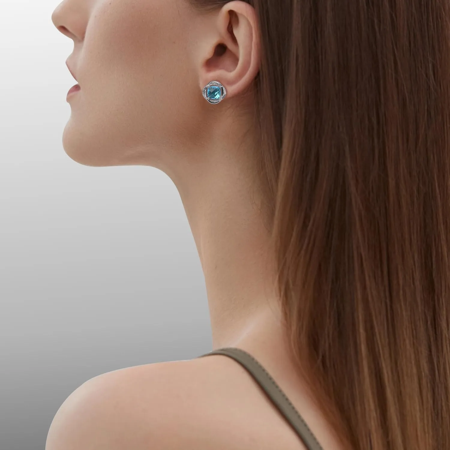 18K Gold-plated Cubic Zirconia Earrings Studs Designer Wheat Chain Lines Stud Earrings for Women Gift