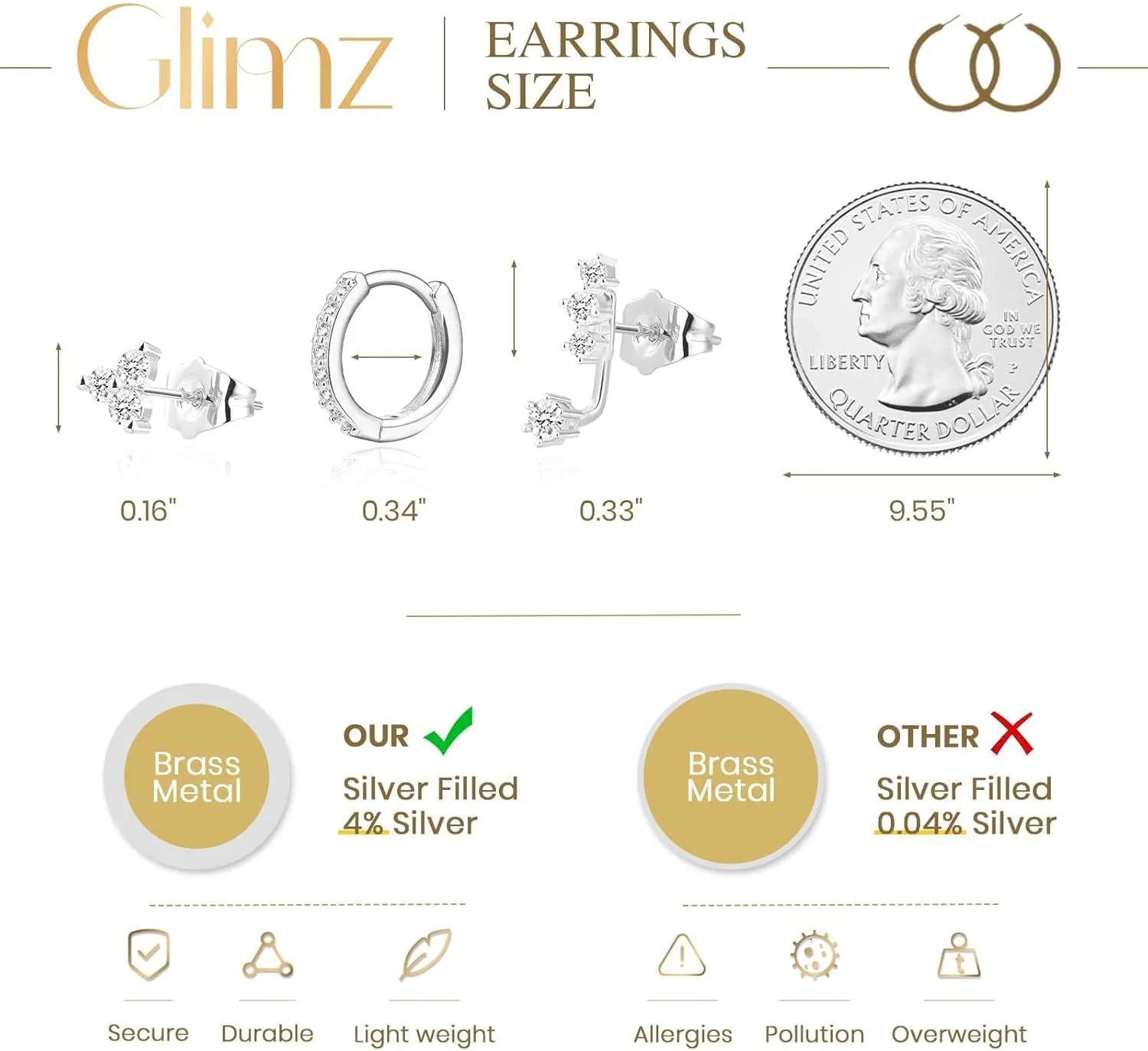 3 Pairs Hoop Earrings Set Trendy 18K Gold Plated Charm Earrings Stacks for Women Dainty,Zirconium Jackets Hoop Charm Huggie Earrings for Multiple Piercing Hypoallergenic