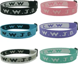 6 PCS WWJD Bracelets What Would Jesus Do Bracelet Letter Matching Friendship Braided Bracelets Inspirational Religious Christian Wristband Protection Jewelry for Women Men Couples Gifts