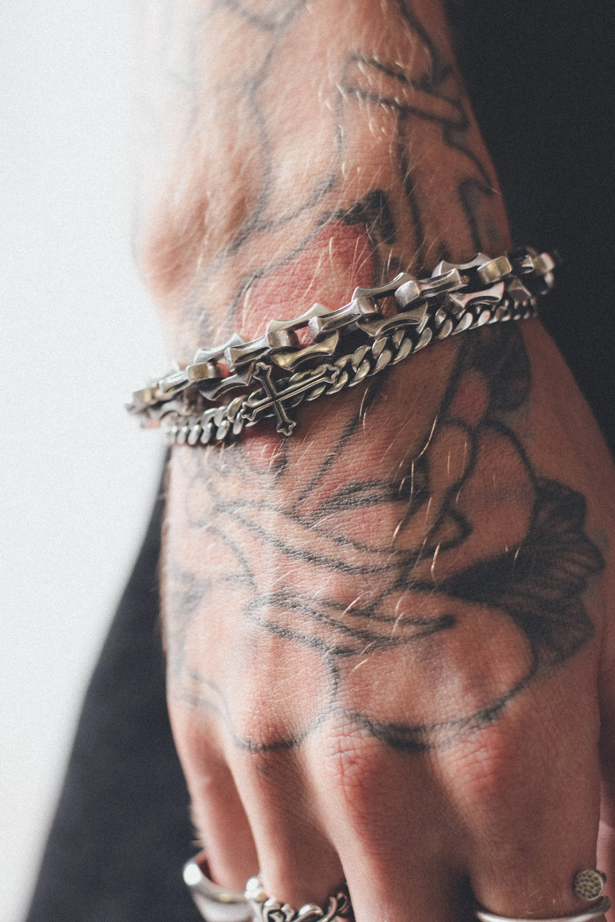 .925 Goth Link Bracelet | Silver