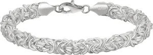 925 Sterling Silver Byzantine Bracelet for Women Handmade Jewelry Gifts for Her