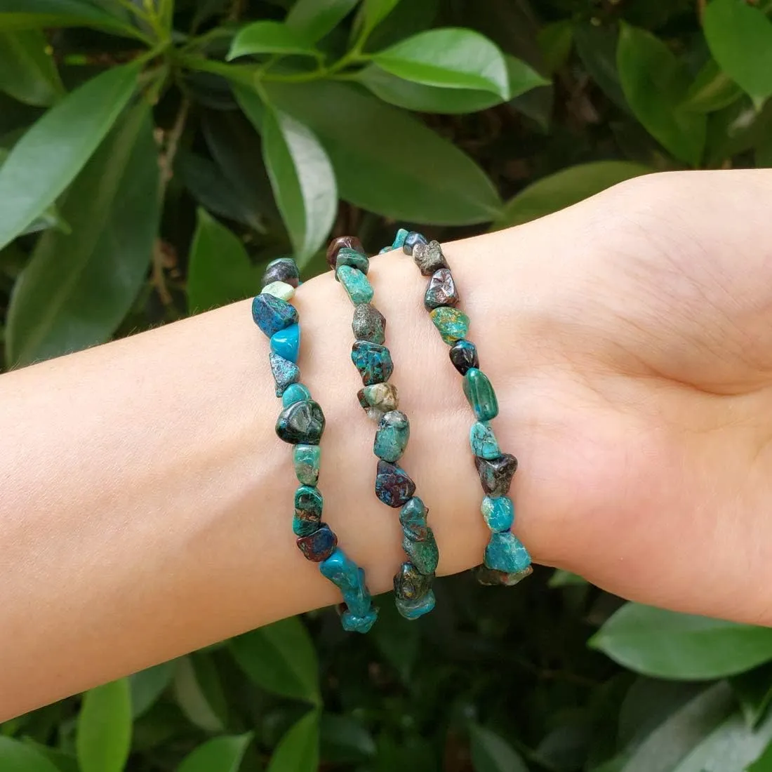 Adabele 1pc Natural Stretch Gemstone Bracelet 5mm-10mm Free Form Bead 7 Inch 7.5 Inch Healing Crystal Engergy Quartz Chakra Jewelry Women Birthday Gift