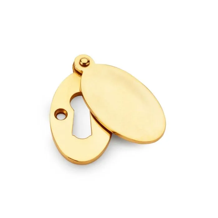 Alexander & Wilks Standard Key Ellipse Escutcheon with Harris Design Cover
