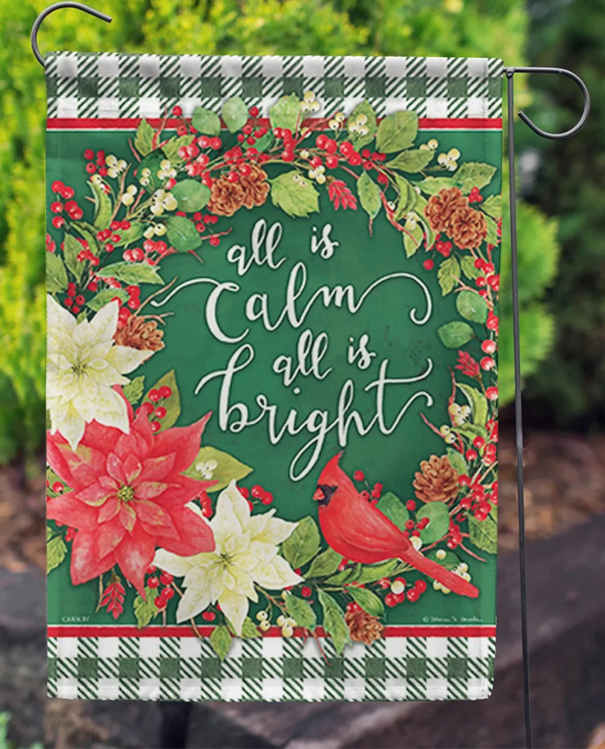 All Is Calm Garden Flag