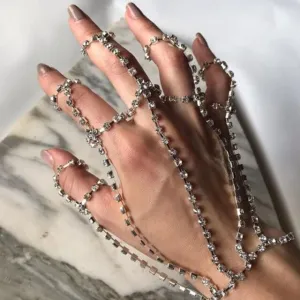 Amazing Rhinestone Back - Hand - Belly - Leg-Chains ~  Body Bling Accessories