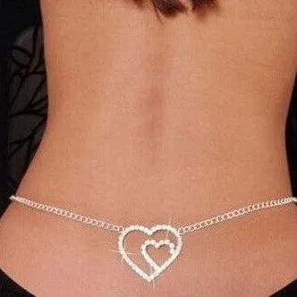 Amazing Rhinestone Back - Hand - Belly - Leg-Chains ~  Body Bling Accessories