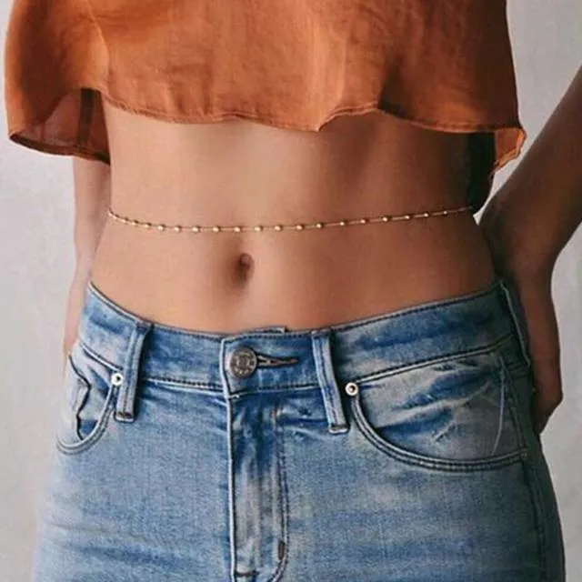 Amazing Rhinestone Back - Hand - Belly - Leg-Chains ~  Body Bling Accessories