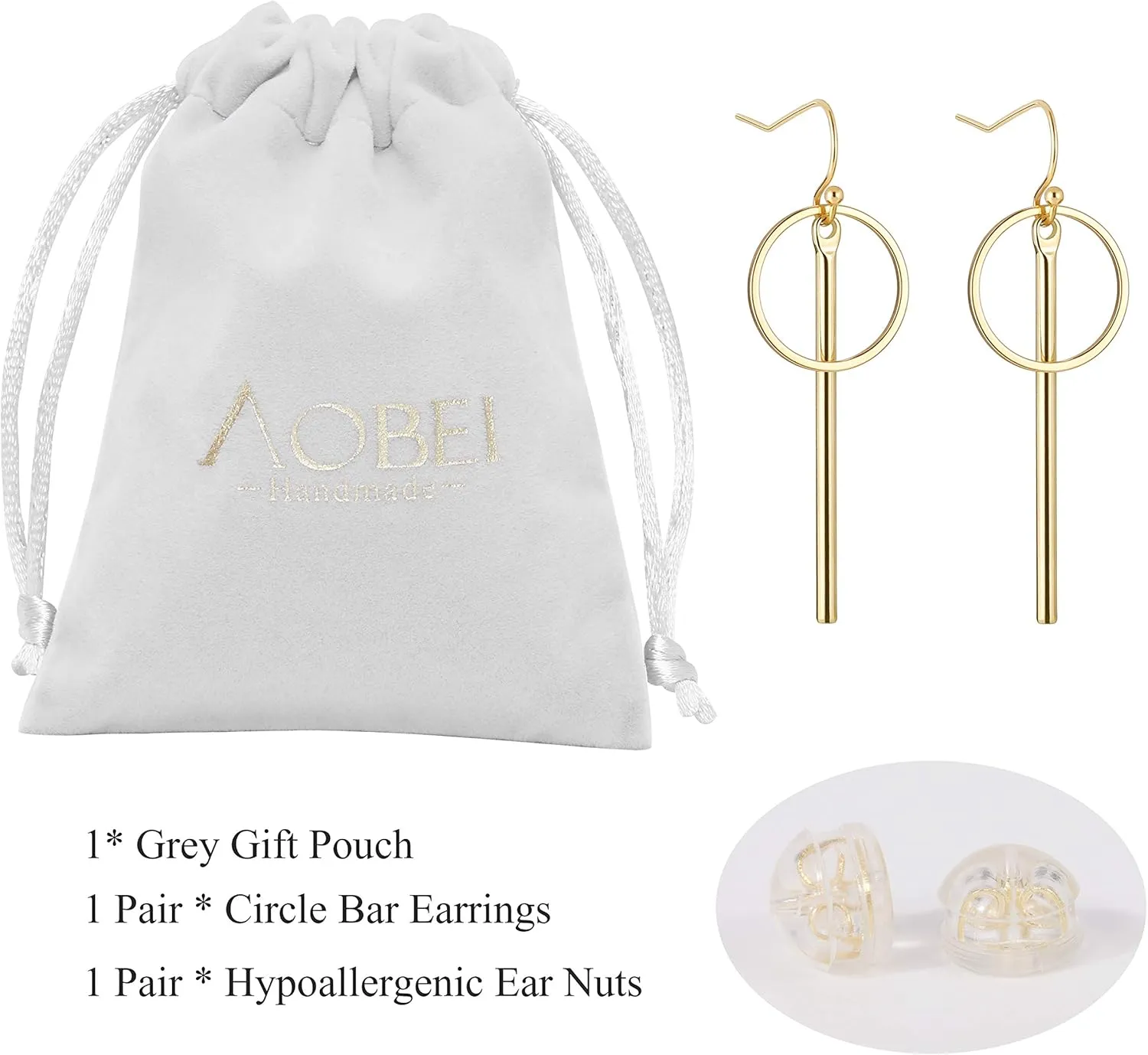 Aobei Pearl 18K Gold/Platimun Plated Brass Long Vertical Bar Drop Dangle Earring Minimal Hanging Earrings Geometric jewelry for Women