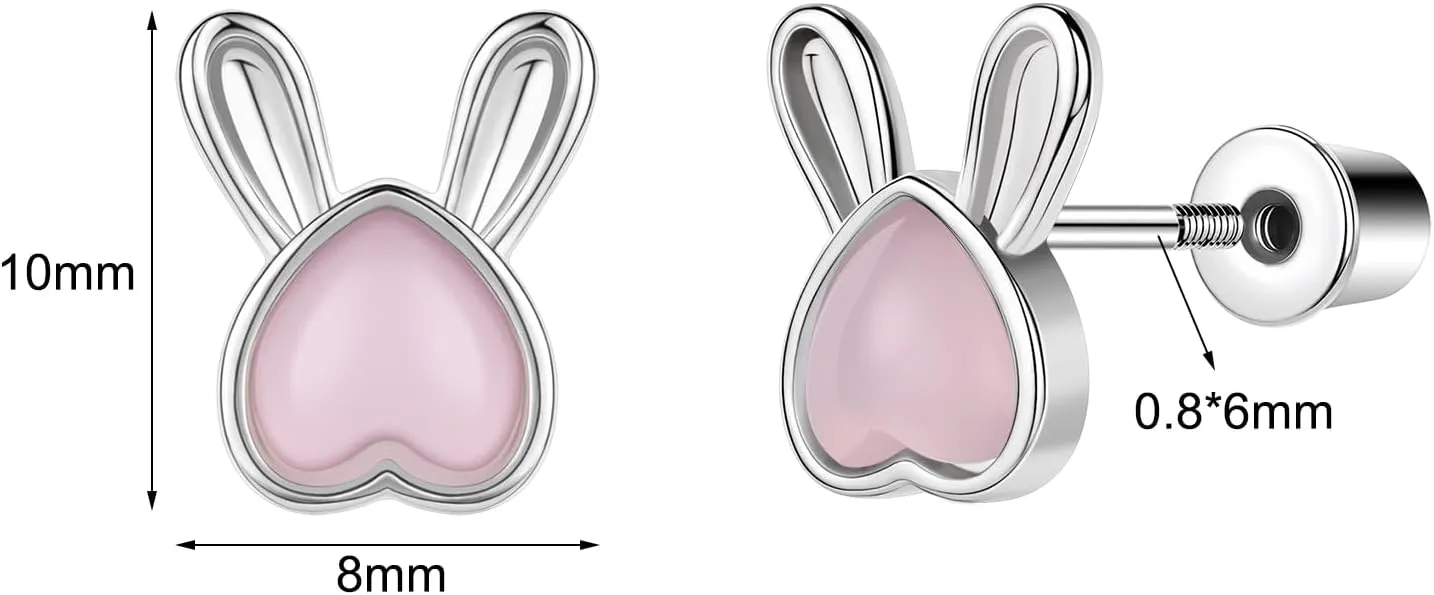 AoedeJ Stainless Steel Flat Back Earrings Hypoallergenic Earrings Screw Back Earrings for Women Flat Screw Back Earrings