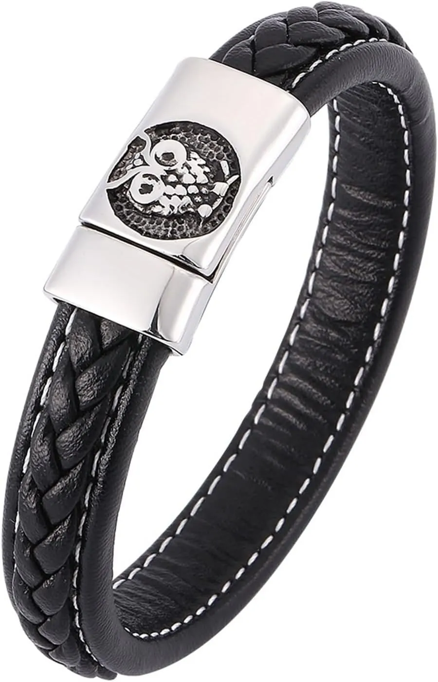 Best Friend Bracelet Set, Bracelets Men Owl Leather Bangle Men's Bracelet Mens Accessories Jewelry