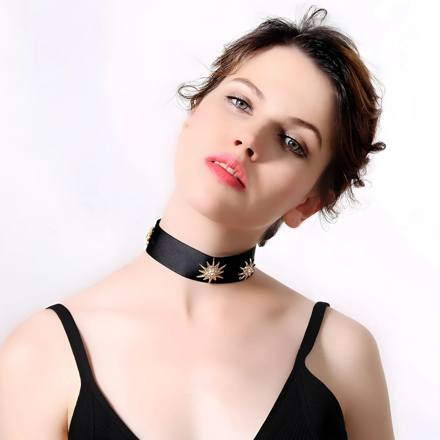 Black Choker Black Necklaces for Women, Adjustable Layered Velvet Leather Lace Collar Necklace, Goth Jewelry Gifts.Black Choker Necklace for Women Black Velvet Choker