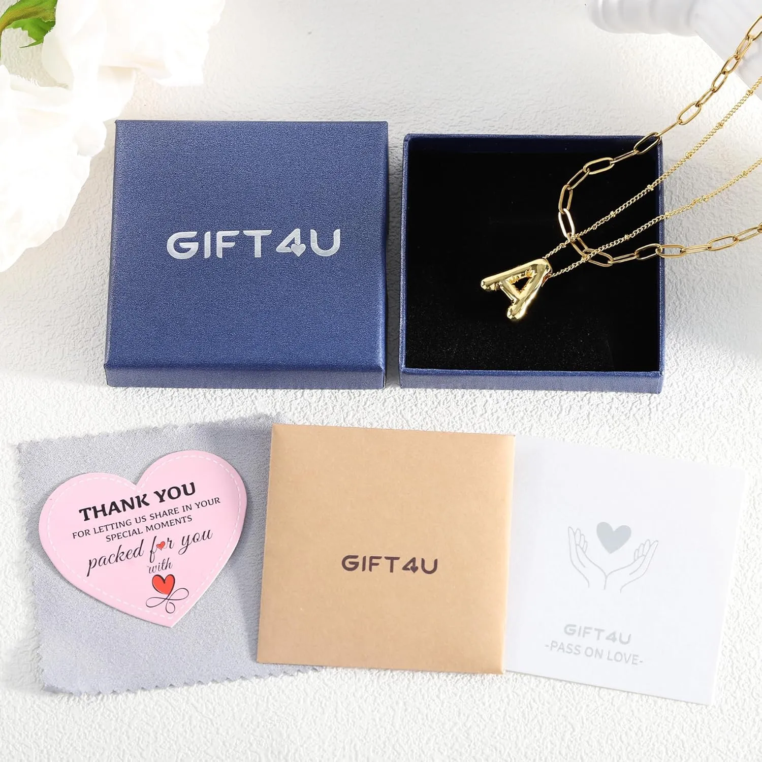 Bubble Letter Necklace Gold for Women,14K Gold Plated Initial Necklaces for Women,Dainty Layered Gold Bubble Letter Necklace Birthday Gifts for Women