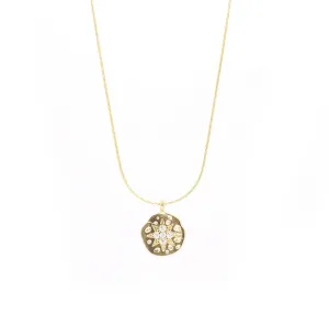 Burst Pendant Necklace, Gold