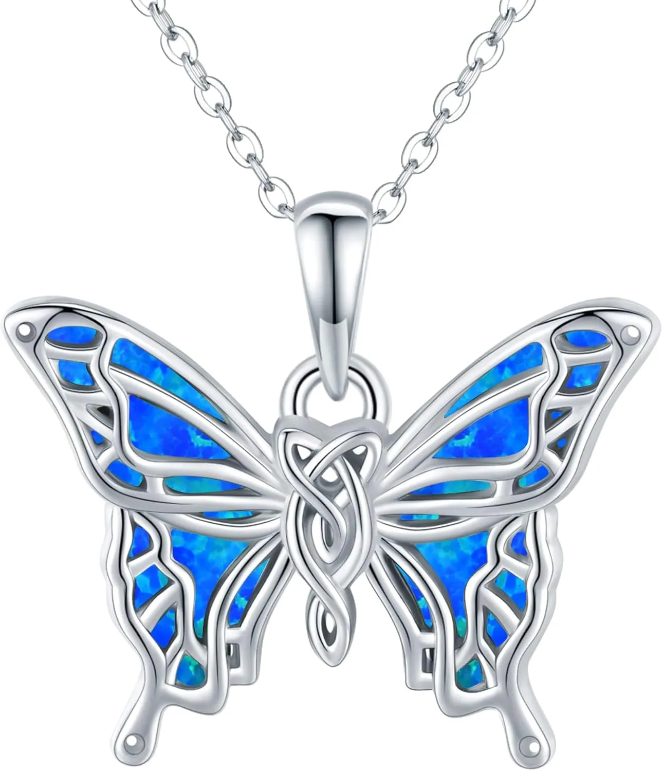 Butterfly Necklaces for Women 925 Sterling Silver Butterfly Jewelry Butterfly Pendant Necklace Gifts for Girlfriend Valentine's Day Christmas