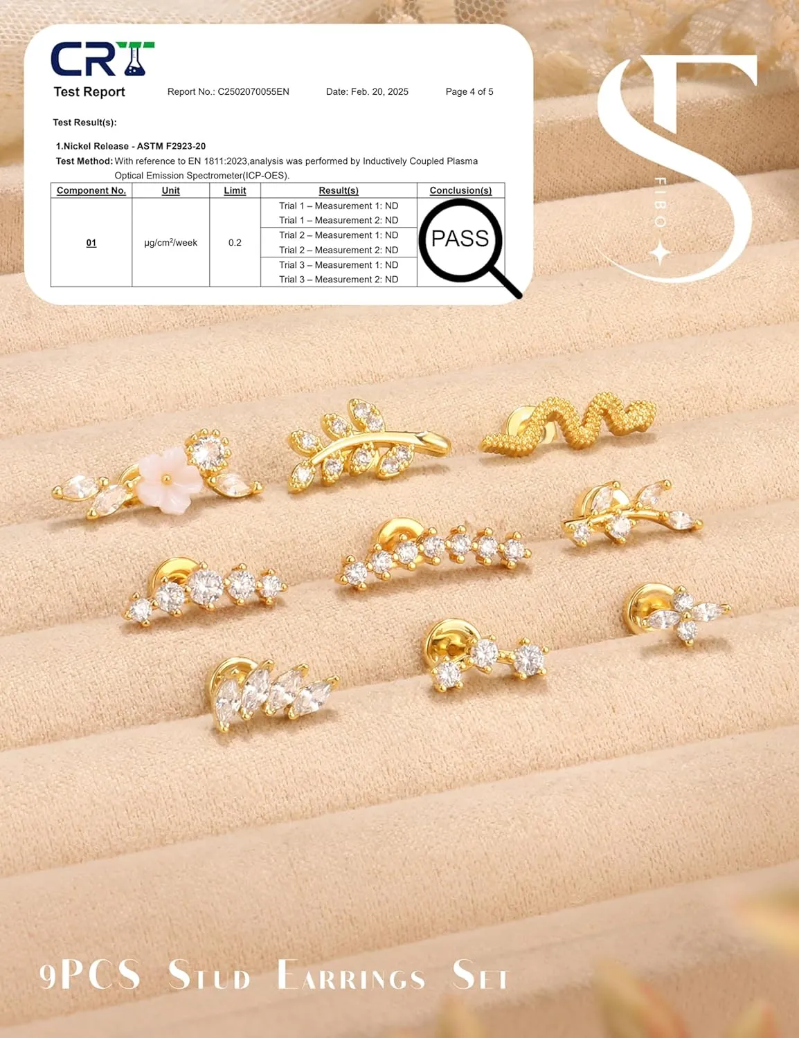 Cartilage Earrings for Women Flat Back - Hypoallergenic Surgical Stainless Steel Stud Earring Set for Sensitive Ears CZ Daith Conch Tragus Helix Piercing Jewelry 9PCS 16G 18G