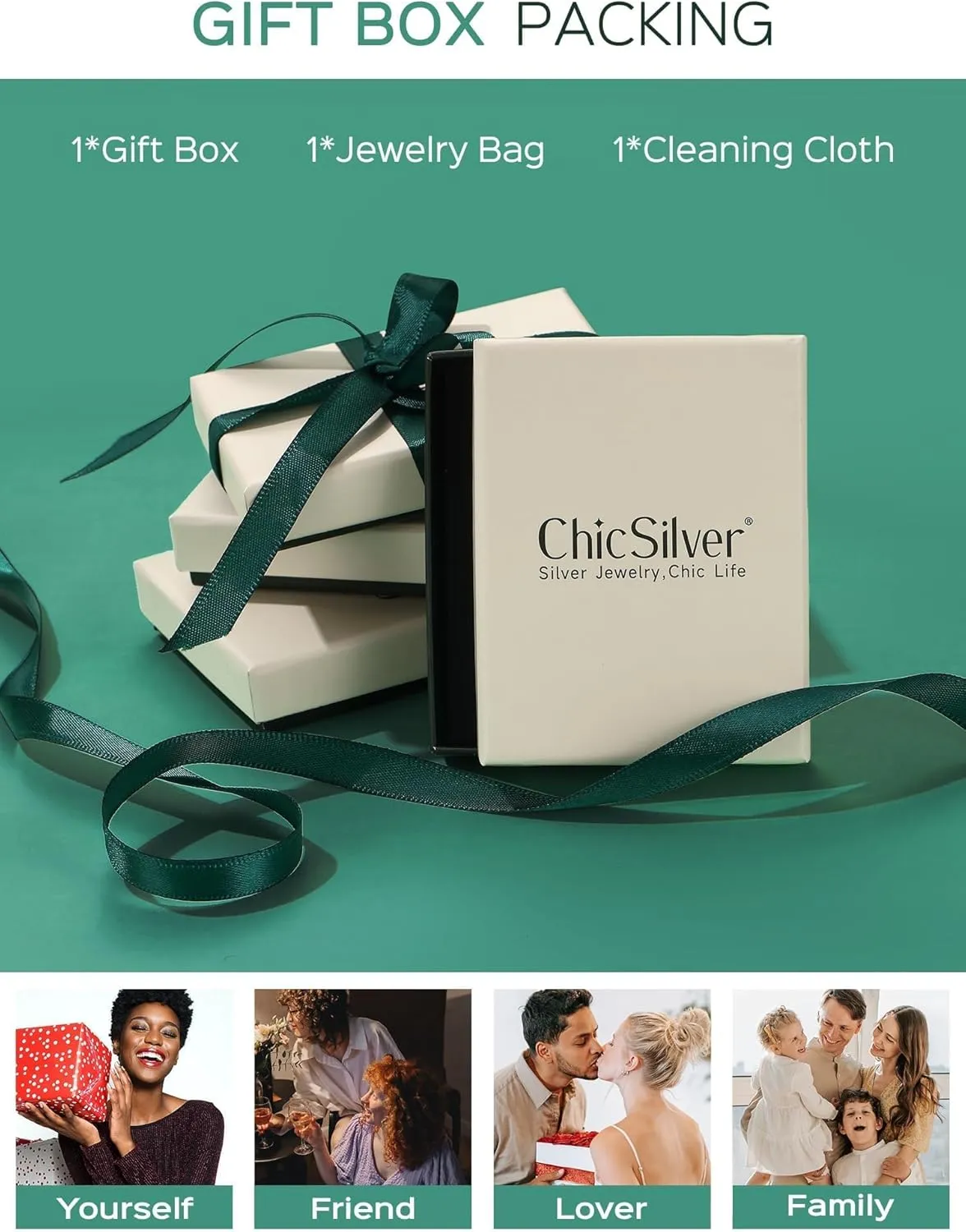 ChicSilver Hoop Earrings Men 925 Sterling Silver Mens Earrings Hypoallergenic Earrings for Men Gift for Dad (With Gift Box)