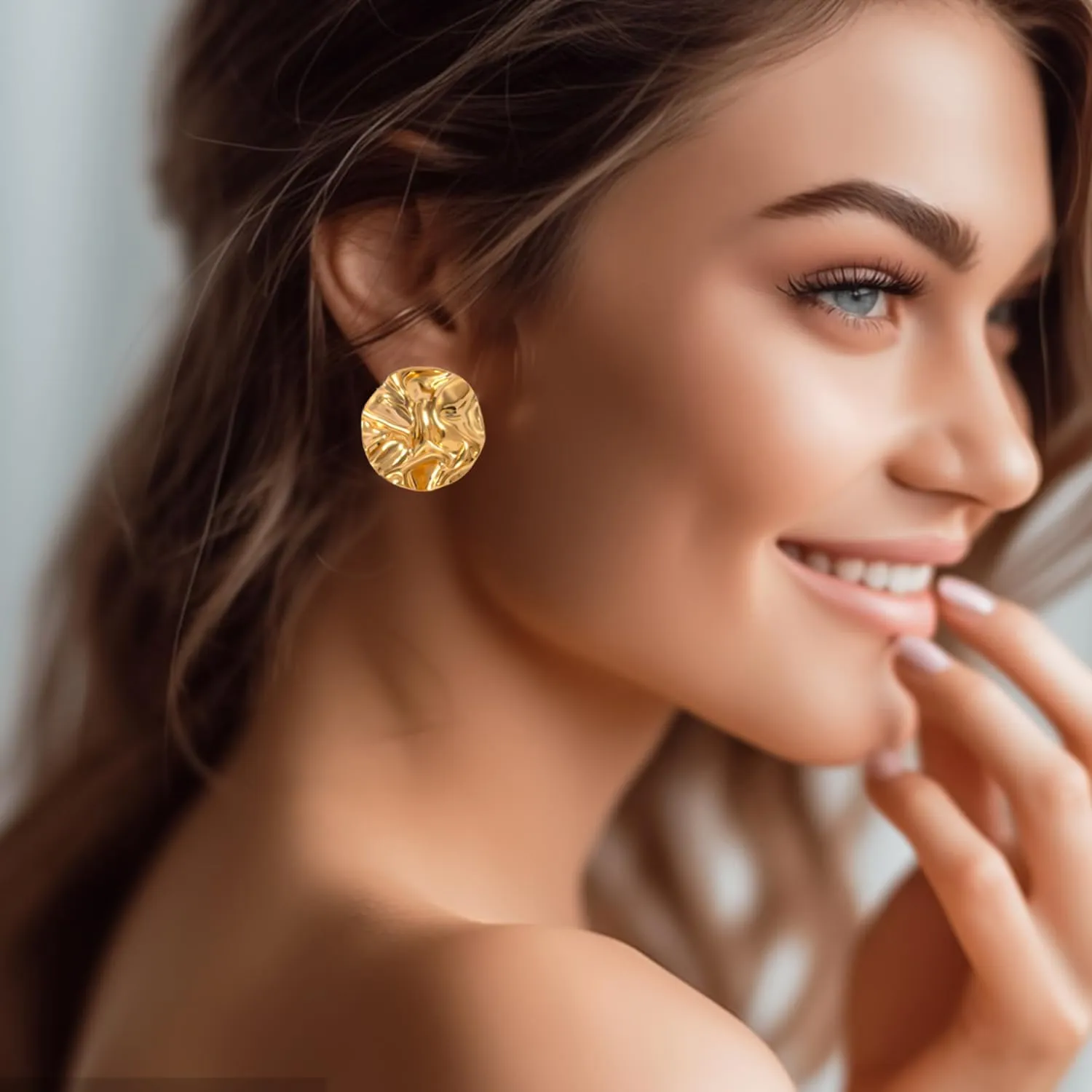Chunky Gold Earrings for Women