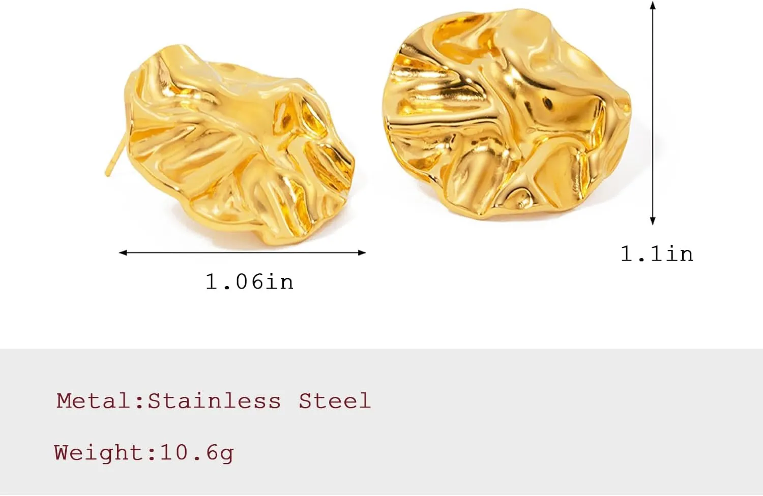 Chunky Gold Earrings for Women