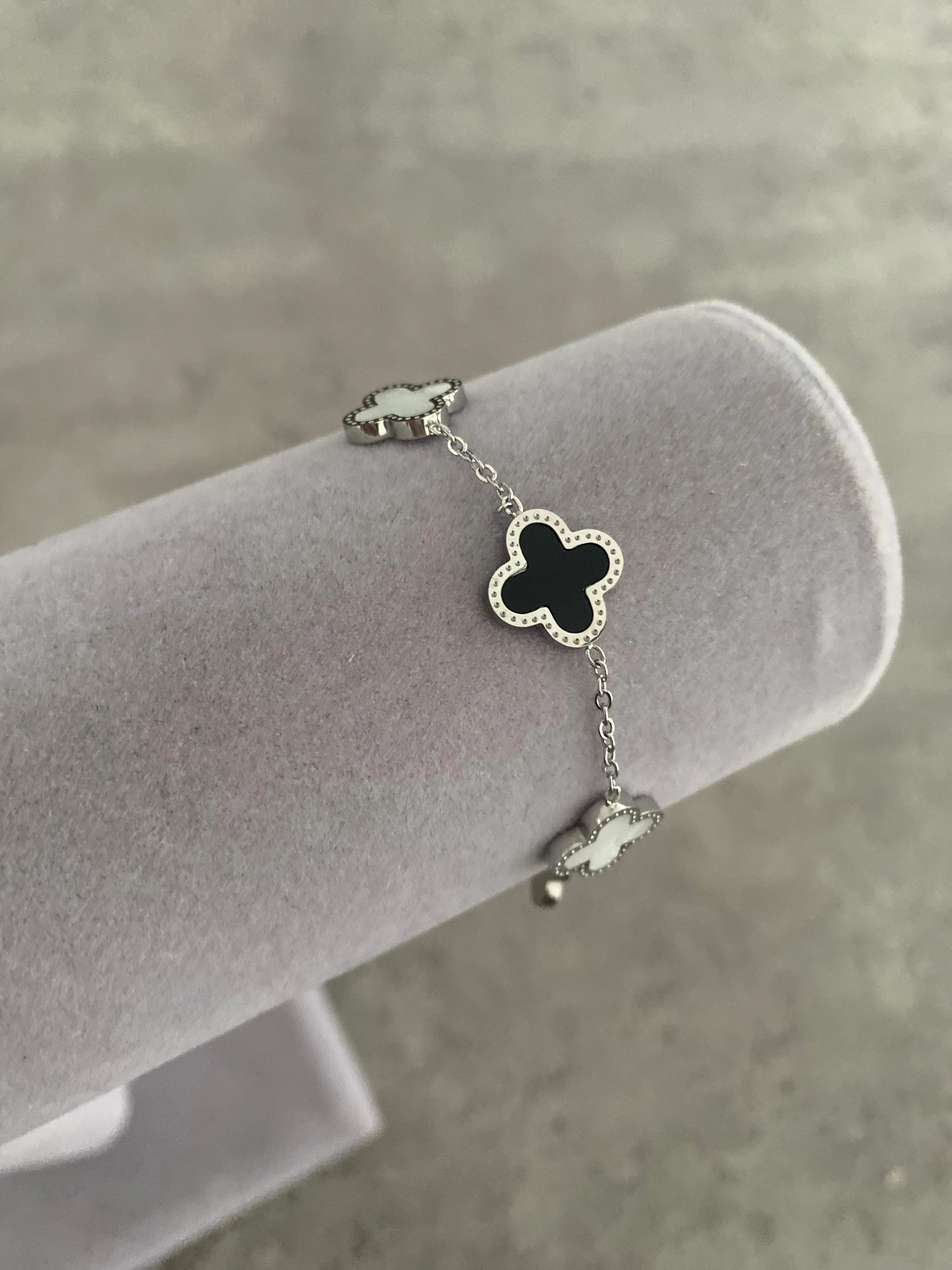 Clover Bracelet - Silver Mix