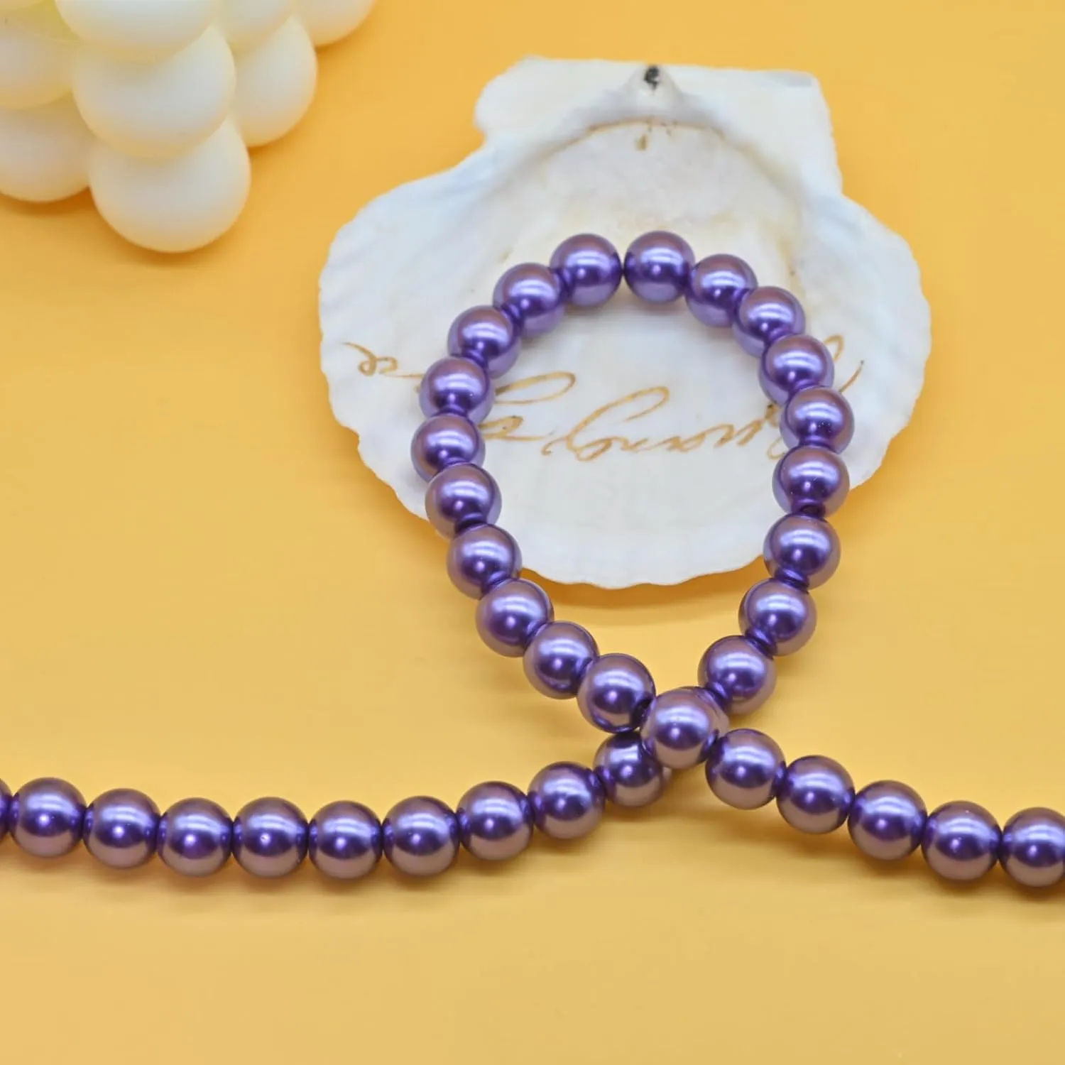 Colorful Mood Choker Baroque Bead Imitation Pearls Necklace, Women, Adults Simple Silver Dainty Pearl Necklaces for easy match