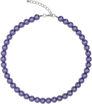 Colorful Mood Choker Baroque Bead Imitation Pearls Necklace, Women, Adults Simple Silver Dainty Pearl Necklaces for easy match