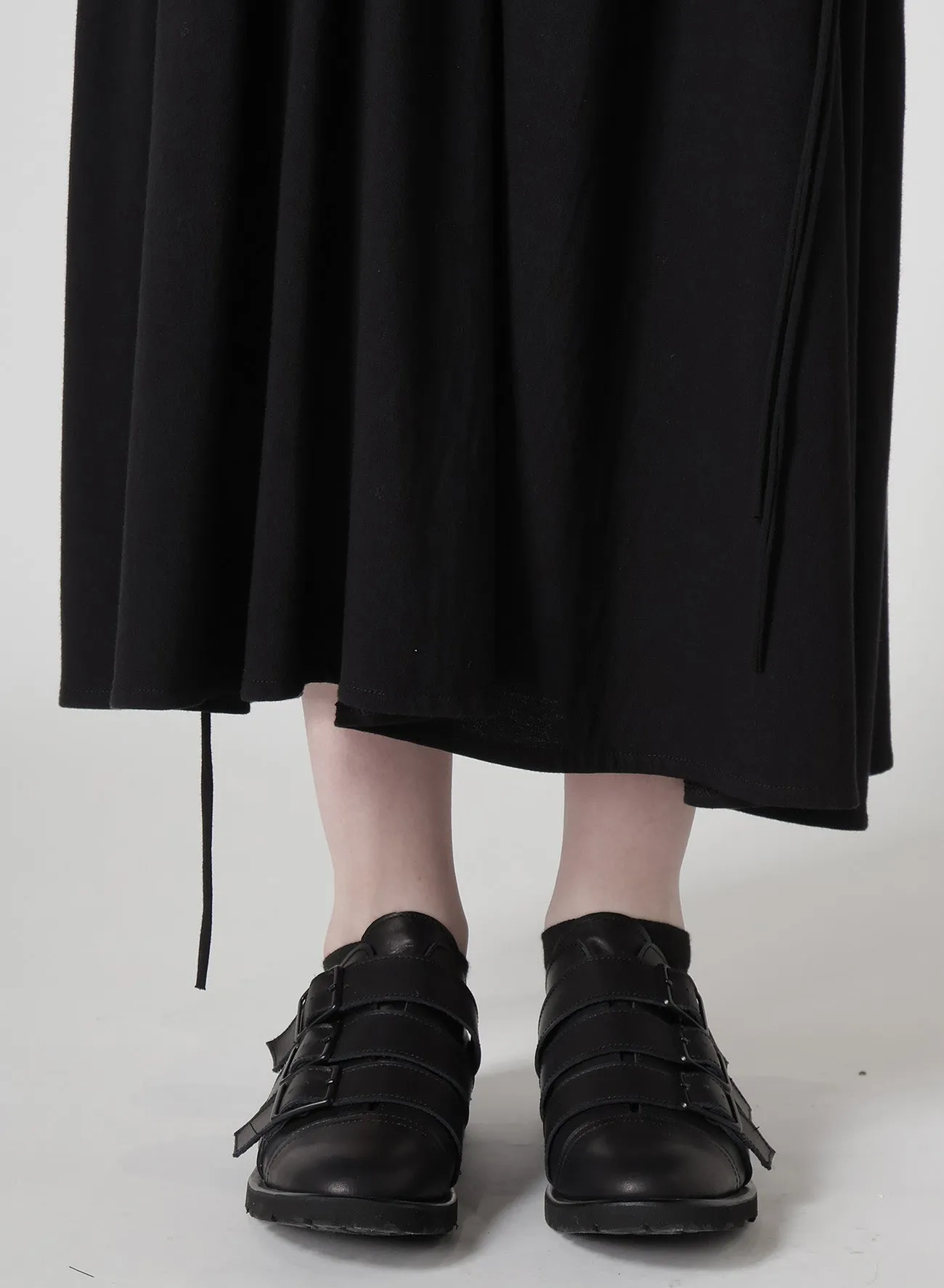 COTTON JERSEY CHAIN STITCH SLEEVELESS DRESS
