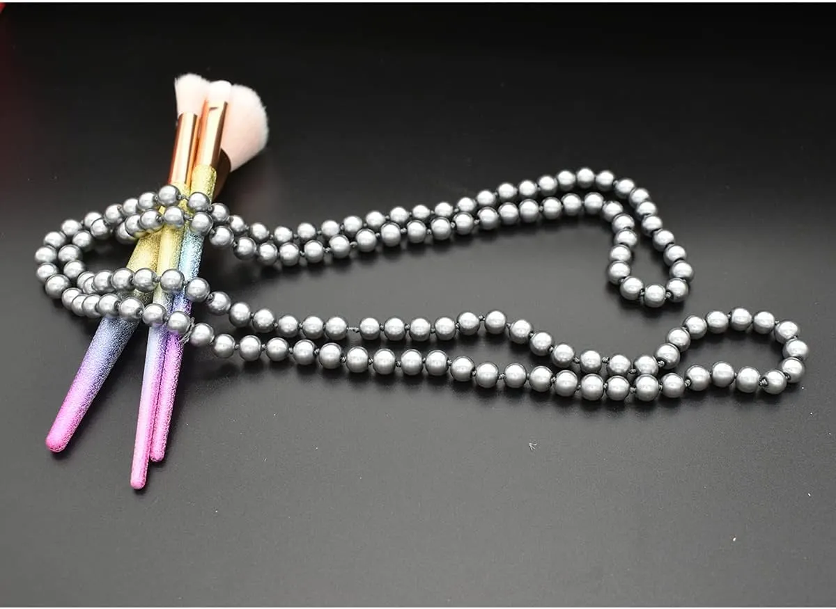 Created Navajo Pearl Necklace for Women Multi Strand Turquoise Choker Western Jewelry Vintage Boho Chic Beaded Statement Necklaces