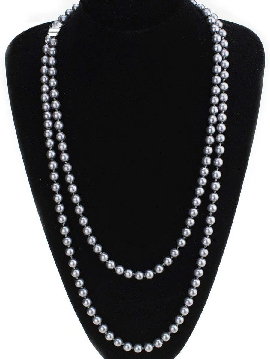 Created Navajo Pearl Necklace for Women Multi Strand Turquoise Choker Western Jewelry Vintage Boho Chic Beaded Statement Necklaces