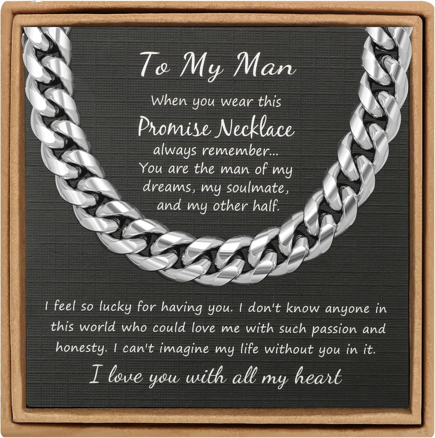    Cuban Link    Boys Stainless Steel Necklaces Valentine's Day Birthday Christmas GIfts for Boyfriend Son Husband Grandson Dad 6MM 10MM Width 18 22 26 Inches Chain Jewelry