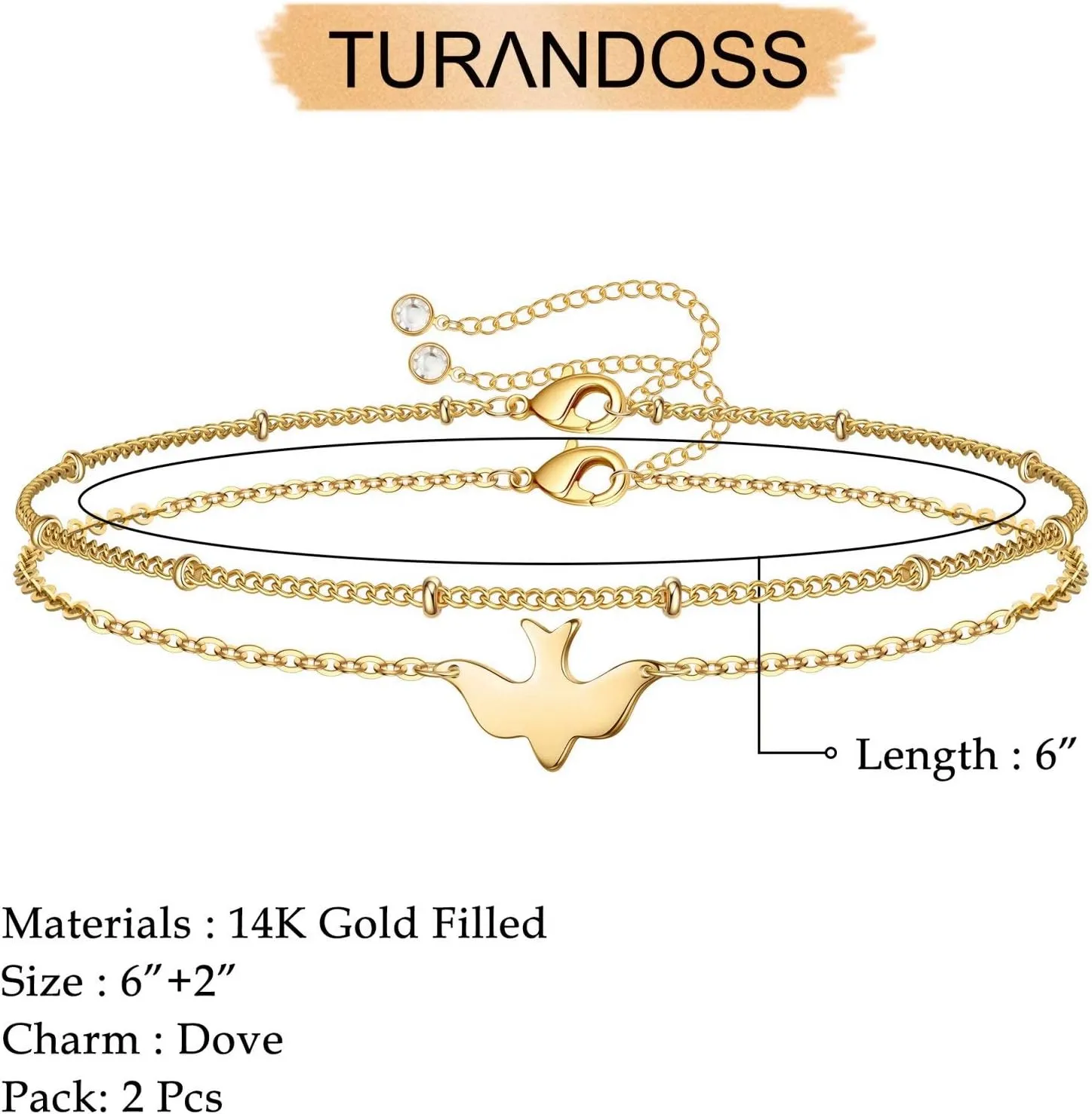 Dainty Gold Bracelets for Women, 14K Gold Plated Adjustable Layered Bracelet Cute Evil Eye Oval Chain Pearl Bar Turtle Gold Bracelets for Women Jewelry