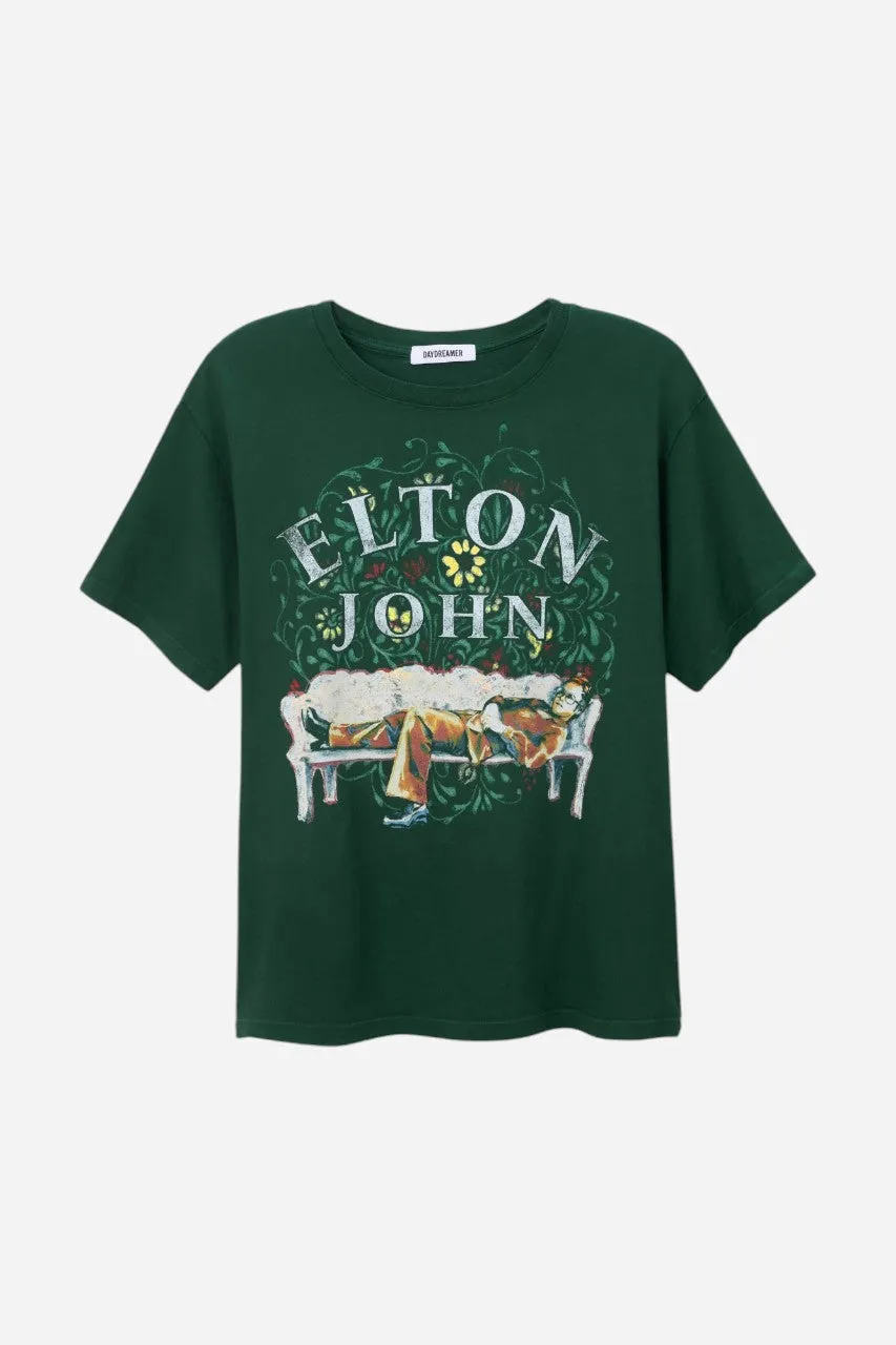 Daydreamer LA Elton John Floral Boyfriend Tee