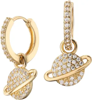 DS Huggie hoop earrings for women,14K Gold Plated Dainty Minimalist Drop Dangle Pierced cartilage earlobe Earrings Classic Zircon Small Hoop Earrings Jewelry Gift for Wife Mom