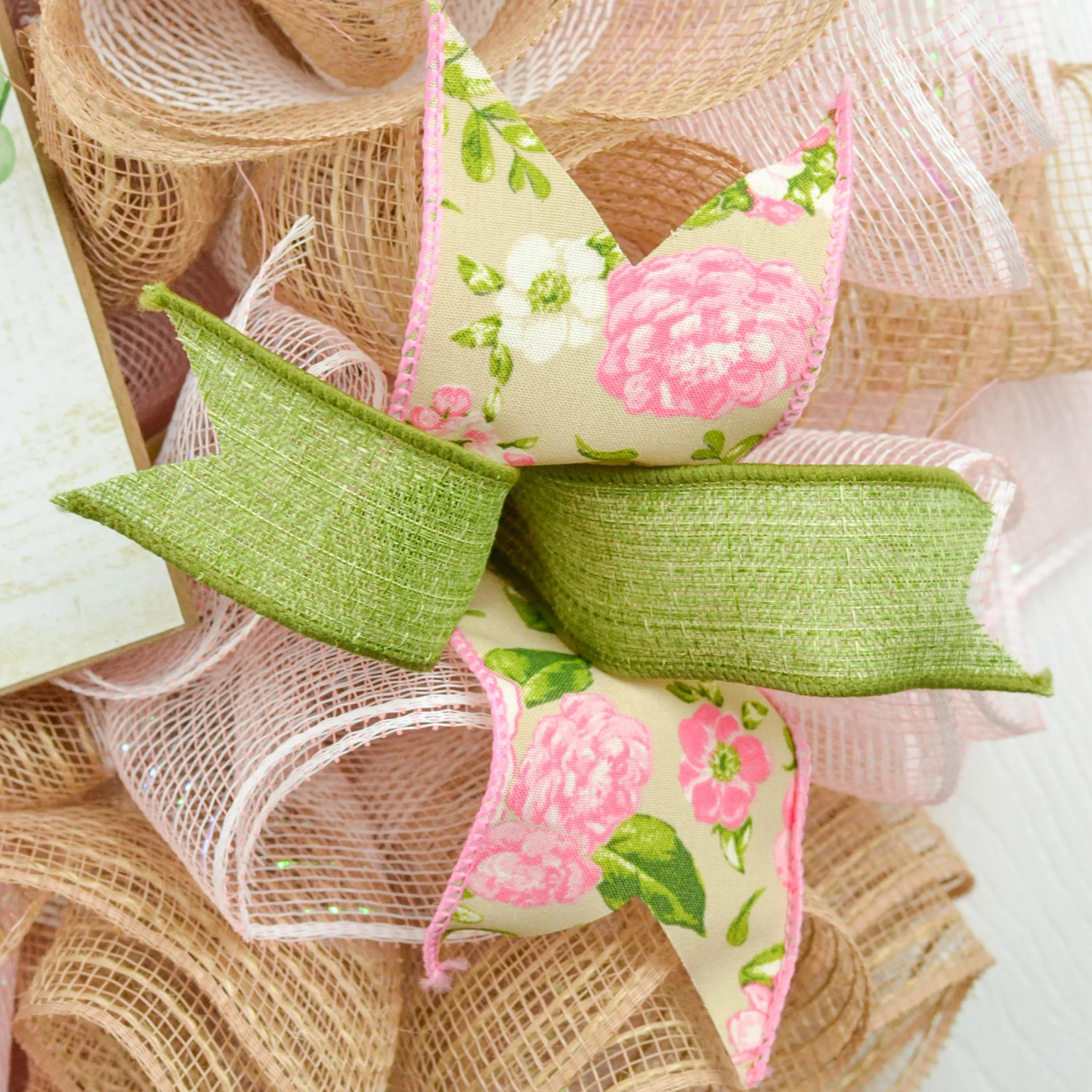 Everyday Floral Welcome Wreath, Door Wreaths for Spring and Summer