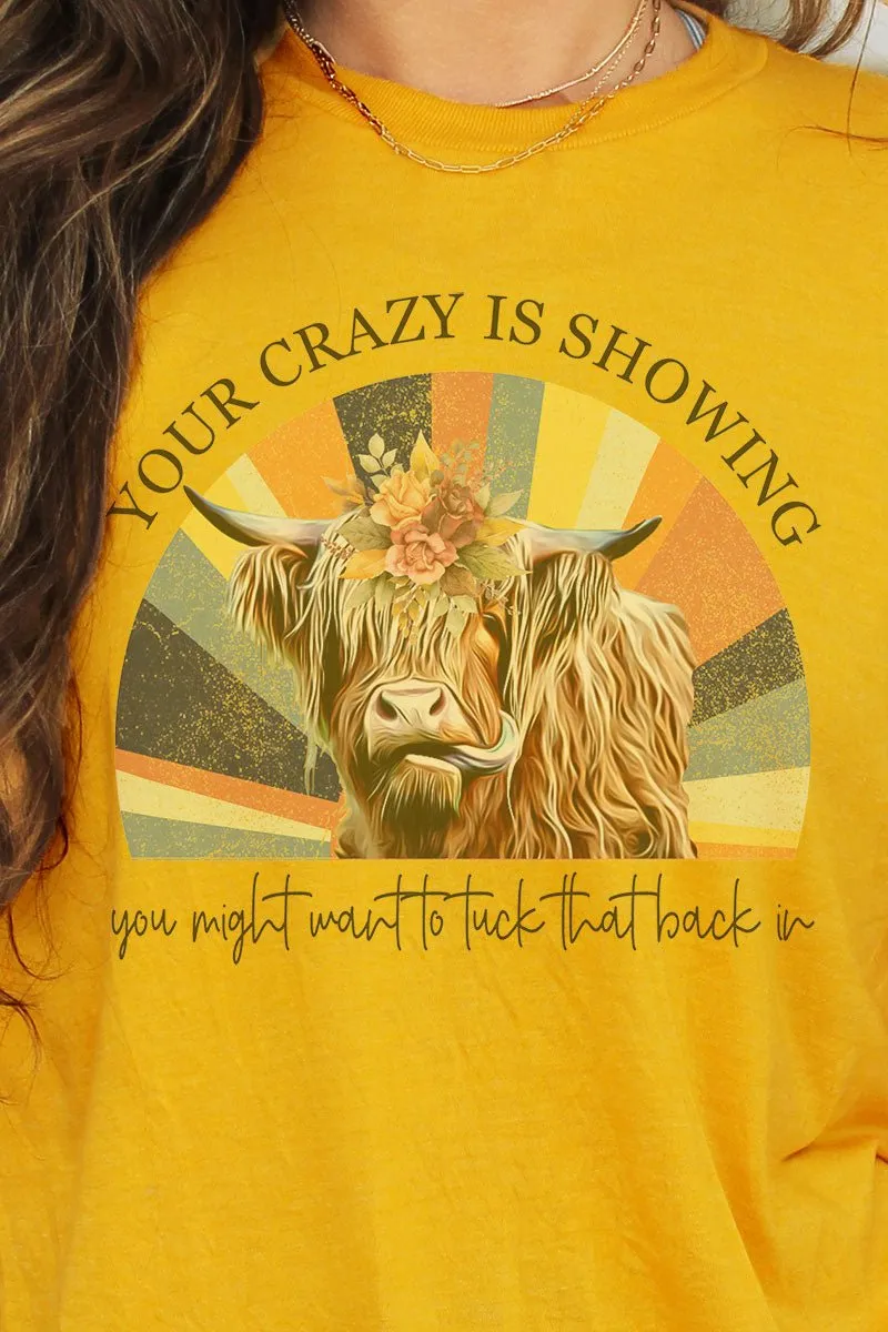 Floral Crazy Cow Unisex Blend Tee