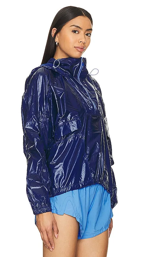 Free People X FP Movement Spring Showers Packable Solid Jacket in Blue