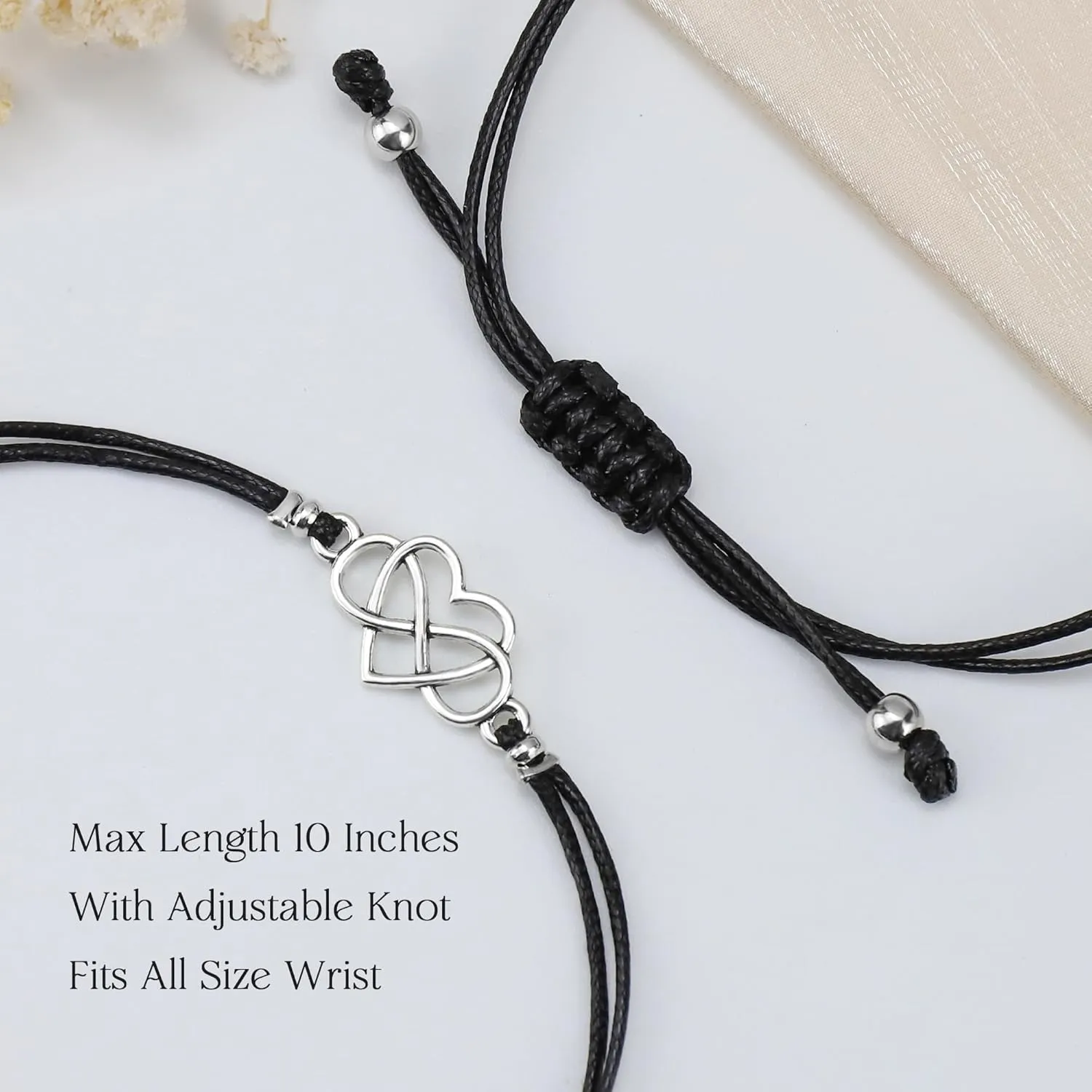Friendship Gifts for Women - Best Friend Bracelets for 2, Friendship Bracelet, Heart Sunflower Butterfly Yin Yang Best Friend Jewelry, Birthday Valentines Gifts for Female Sister Bff