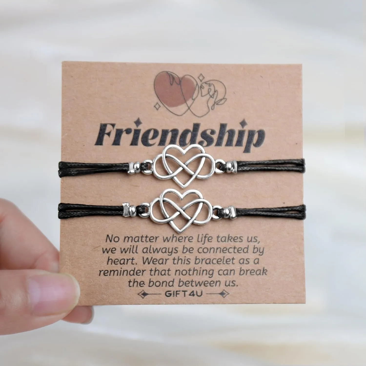 Friendship Gifts for Women - Best Friend Bracelets for 2, Friendship Bracelet, Heart Sunflower Butterfly Yin Yang Best Friend Jewelry, Birthday Valentines Gifts for Female Sister Bff