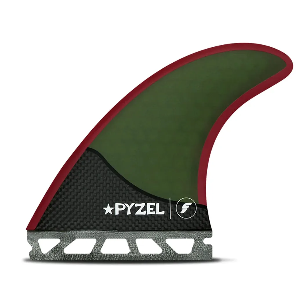 Futures Fins - Pyzel Medium Thruster - Green/Red