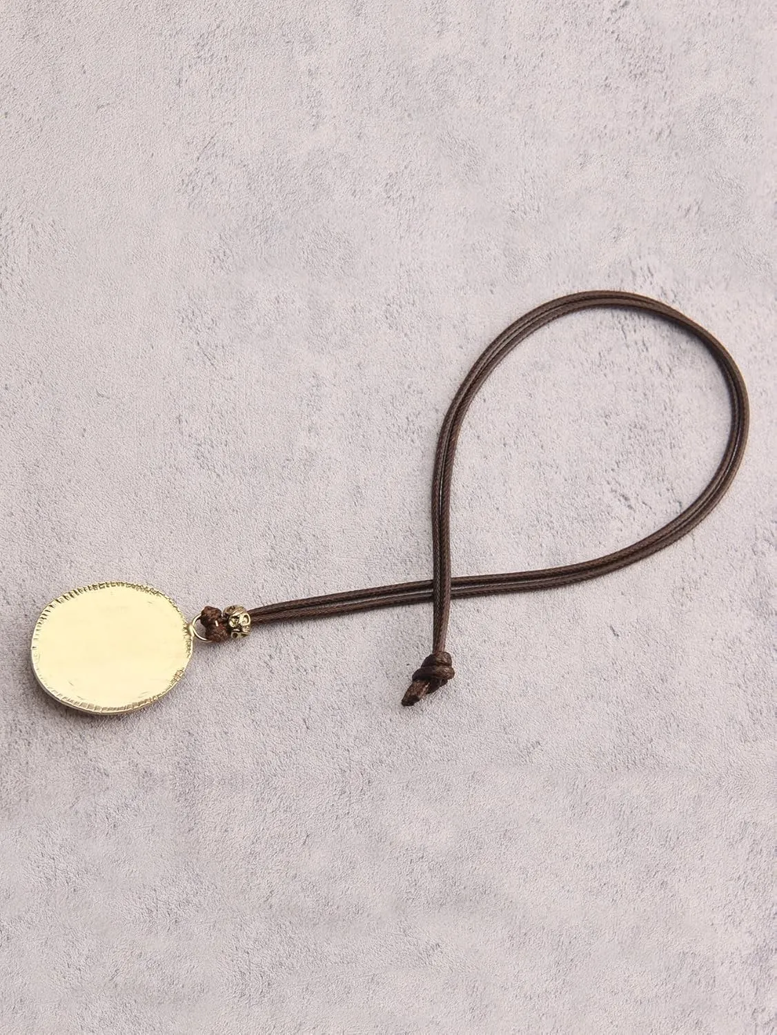 GelConnie Boho Necklaces for Women Vintage Silver Circles Long Pendant Necklace Cowgirl Sweater Necklace Adjustable Leather Choker Necklace for Women