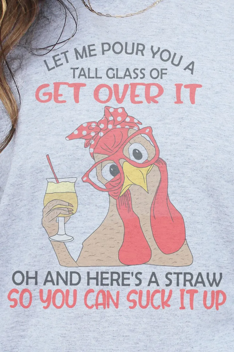 Get Over It Chick Dri-Power 50/50 Tee