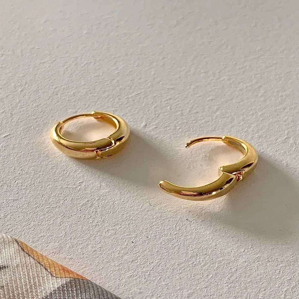 Gold Hoop Earrings for Women, Dainty Stud and Pearl Earring Set, Hypoallergenic Cartilage Earrings for Multiple Piercing, Small Trendy Jewelry