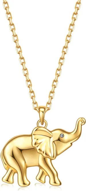 Gold Women Necklaces Gifts,Spirit Elephant Horse Dragon Dinosaur Wolf Animal Layered Choker Necklace Jewelry for Women