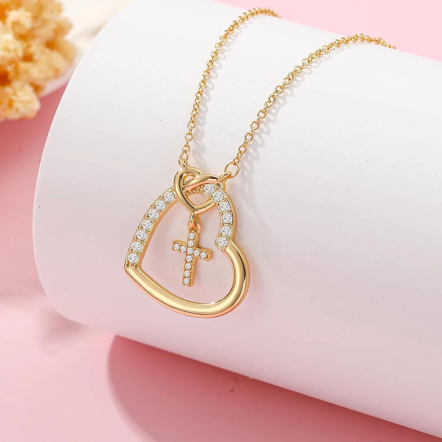 Graduation Gifts for Her, Kindergarten Preschool 5th 8th High School Cross Necklaces for Girls Teens Women Jewelry