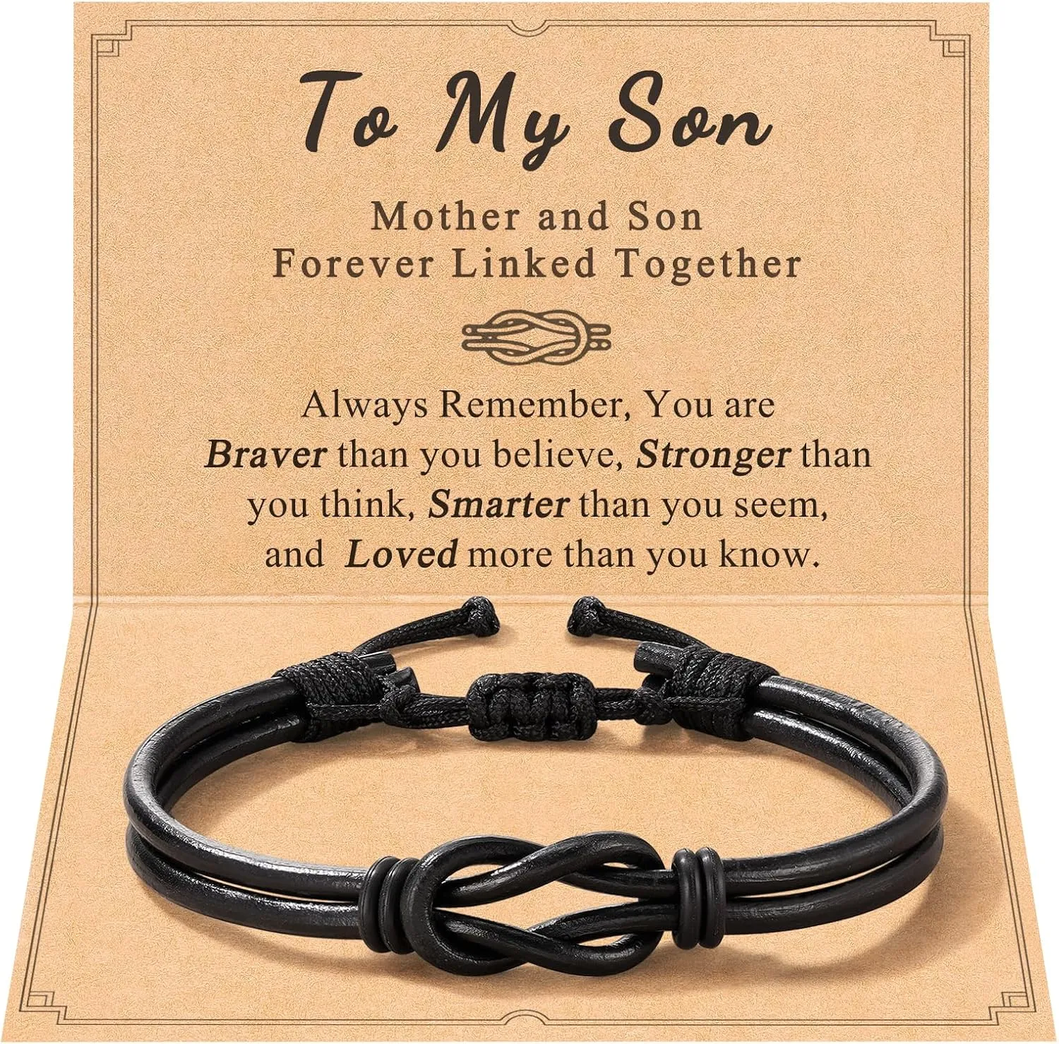 Handmade Inspirational Knot Bracelets for Teens - Perfect Gifts With Quote Card