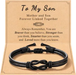 Handmade Inspirational Knot Bracelets for Teens - Perfect Gifts With Quote Card