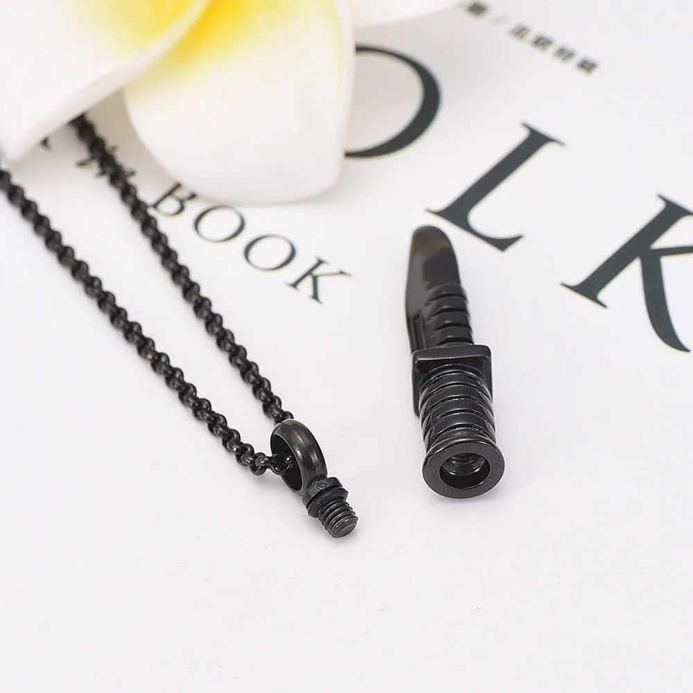 Hearbeingt Cremation Jewelry for Ashes Swiss Army Knife Memorial Urn Necklace for Men, Viking Cremation Axe Necklace Keepsake Pendant for Ashes